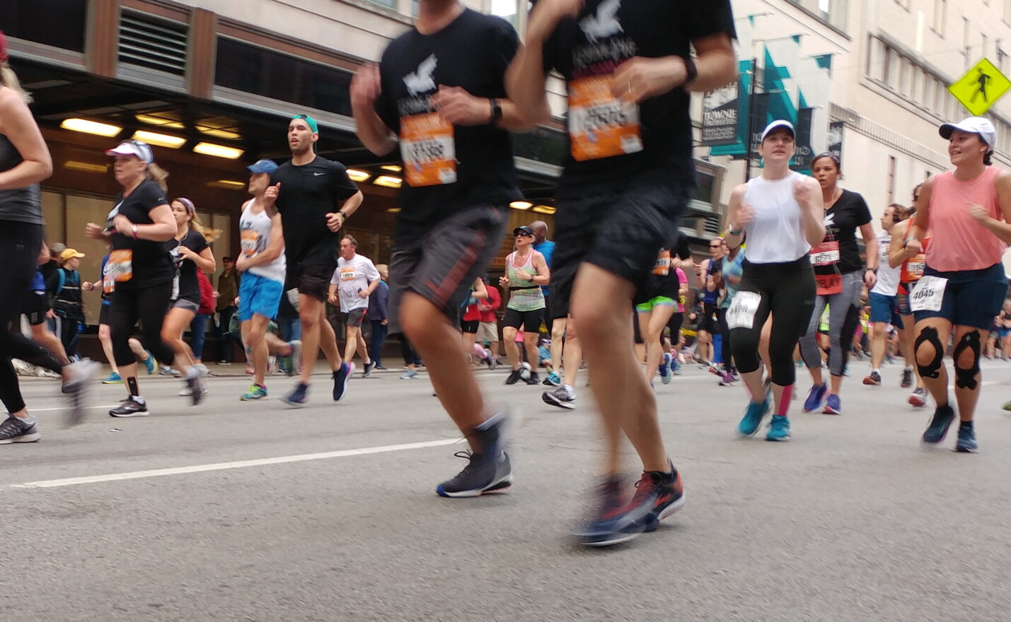 Race officials say it takes about 30 minutes for every contestant to cross the start line.